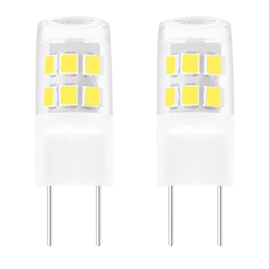 LED Bulb G8 T4 Bi-Pin Base 120V 2W 20W Equivalent, Microwave Halogen Lamp WB5X10019 WB08X10057 WB5X1006 for Samsung Microwave P