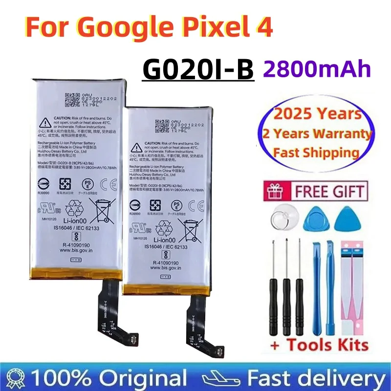 

G020I-B 2800mAh Original Replacement Battery For Google Pixel4 Pixel 4 Phone Latest Production Battery Fast Shipping