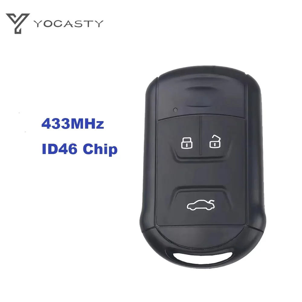 

YOCASTY 3 Button 433Mhz ID46 Chip Smart Remote Control Car Key For Chery Tiggo 5 Tiggo 7 Tiggo 8 Arrizo 5 6 7