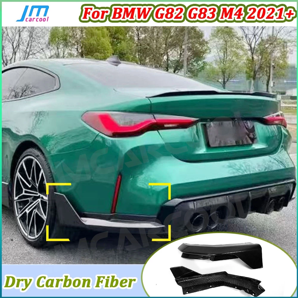 

MP Style Dry Carbon Fiber Car Rear Diffuser Splitters Rear Bumper Flaps Apron for BMW G82 G83 M4 2021+ FRP Rear Splitters Canard