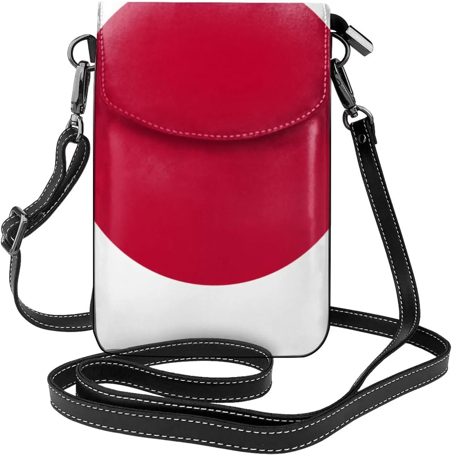 

Изображение японского флага Модный, практичный, многофункциональный кожаный чехол для телефона с клапаном через плечо для женщин