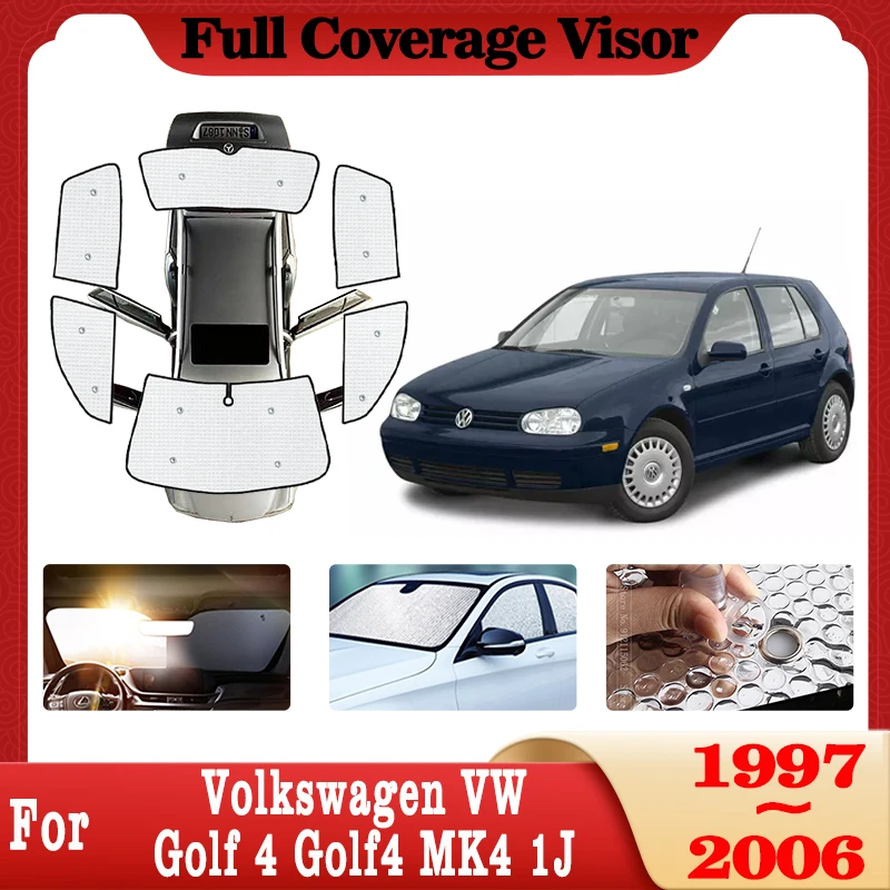 

Car Full Coverages Sunshades For Volkswagen VW Golf 4 Golf4 MK4 1J 1997~2006 Car Anti-UV Window Visor Sunshade Cover Accessories