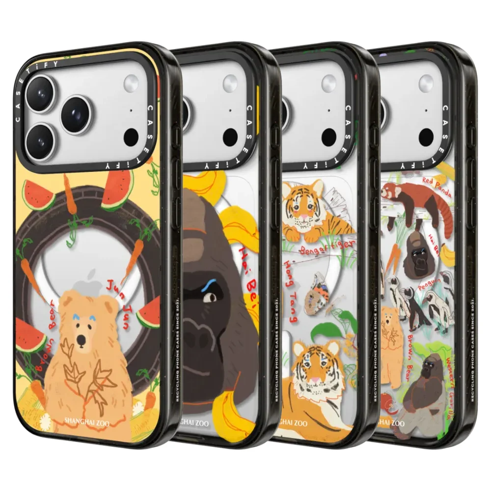 

CASETiFY Shanghai Zoo Comics Series Magnetic Drop-proof Case for iPhone 13 14 17 16 Pro Max Air 15 Plus Protect Cover