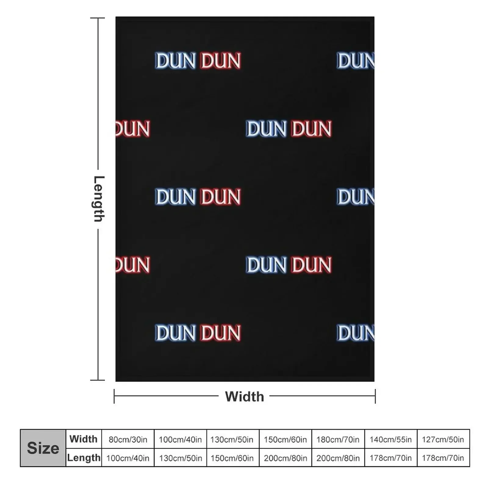 Dun Dun Law and Order Throw Blanket couch cozy soft plush fuzzy picnic outdoor blanket
