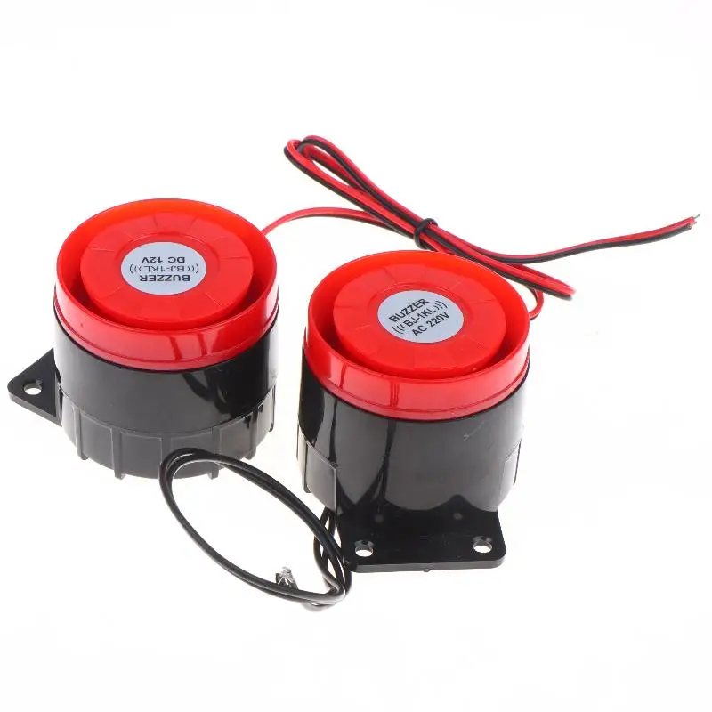 1Pcs High Decibel Sound And Light Alarm 12V 24V 220V Buzzer Anti-theft Audio Electronic Horn Waterproof Dustproof view 2