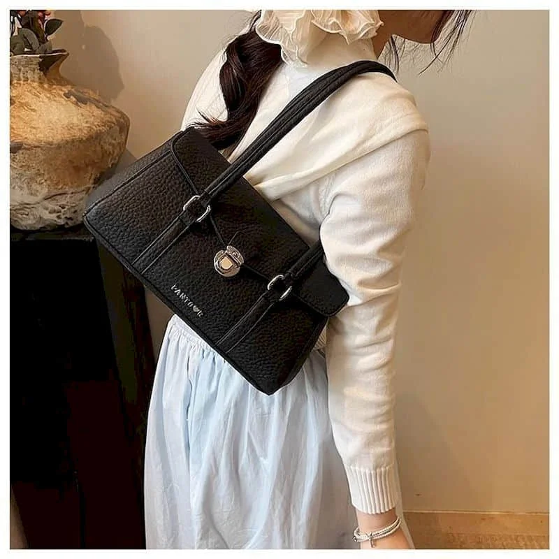 

Shoulder Bags Women Korean Style Versatile Handbags Office Lady High-capacity Luxury Leather Underarm Bags Hot Selling Item