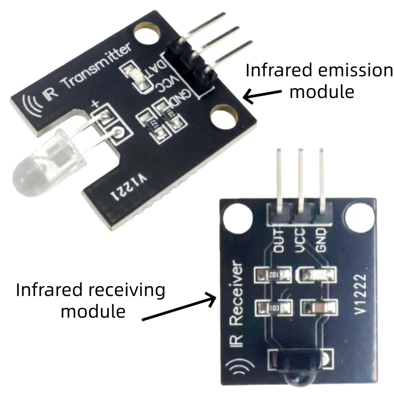 38KHz Infrared Emitter Receiver Module 1-10pcs Universal for Arduino ESP32 DIY Kits