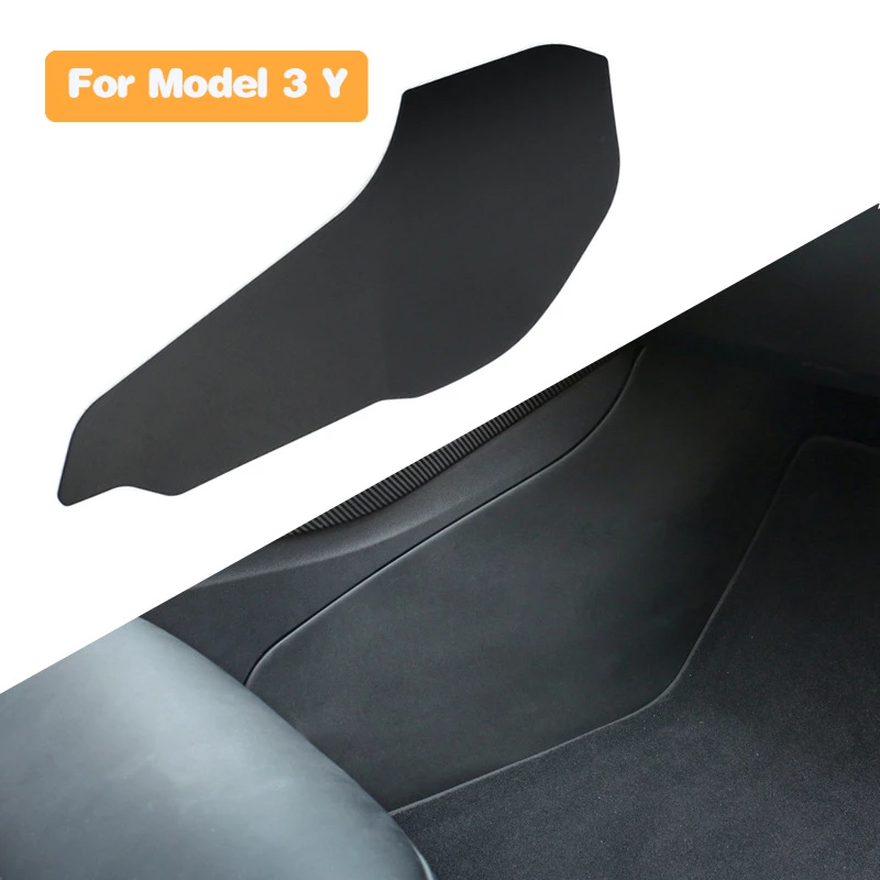 For Tesla Model 3 Y HW4.0 2024 Anti Kick Pad Central Control Side Defense Pad Protective Cover Anti-dirt Mat TPE Car Accessories