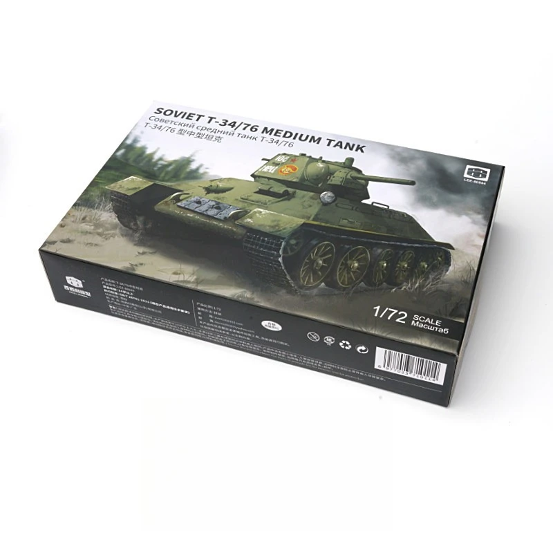 1/72 Soviet T-34/76 Medium Tank Quick Fight Military Model Boy 80044