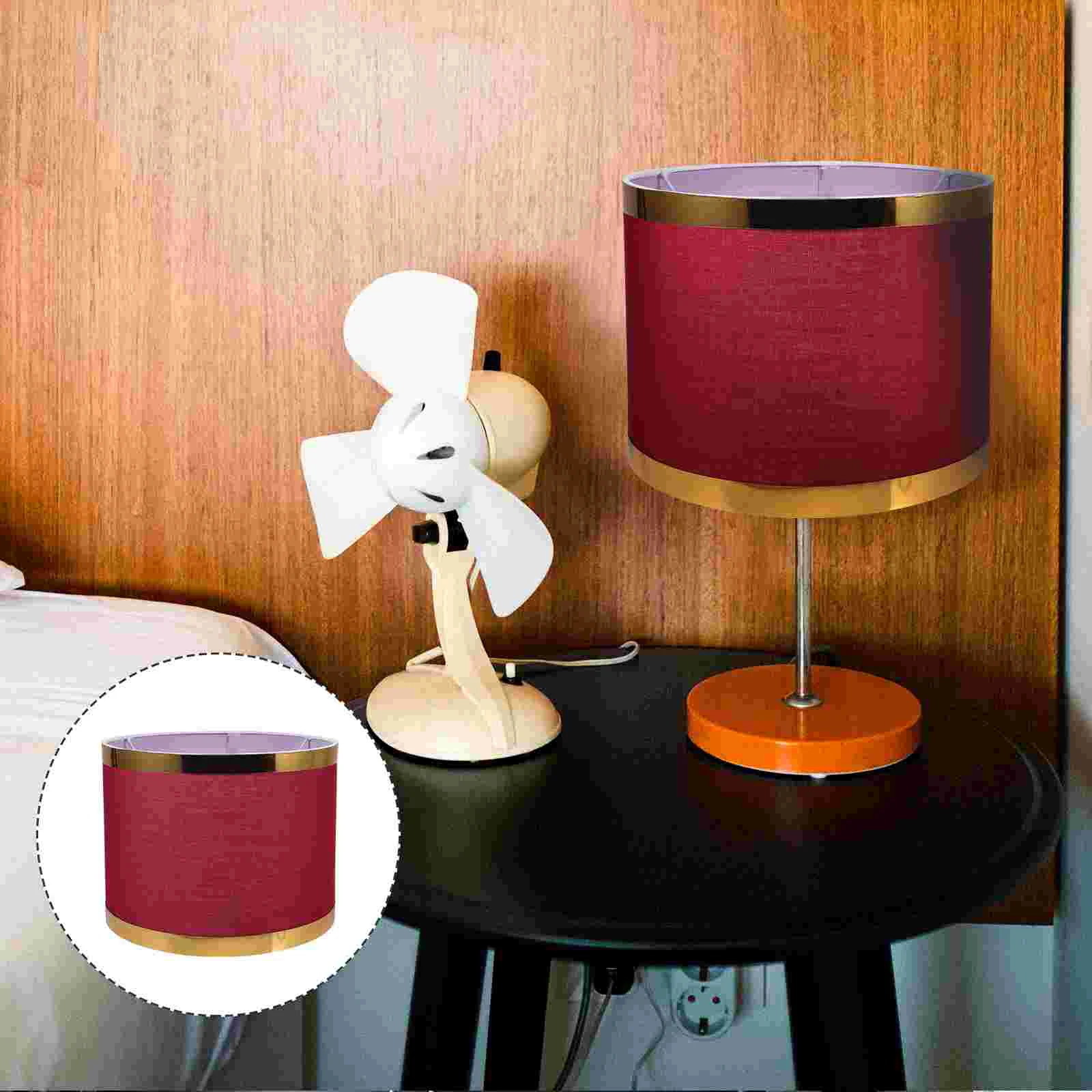 

Light Bulb Floor Lamp Shade Hanging Cloth Clip Lampshade Textured for Table