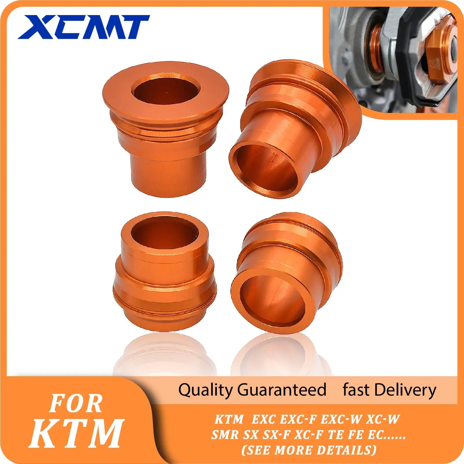CNC Front Rear Wheel Axle Hub Spacer For KTM EXC EXC-F EXC-W XC-W SMR SX SX-F XC-F TE FE EC 125-530 2003-2022 Dirt Bike Parts