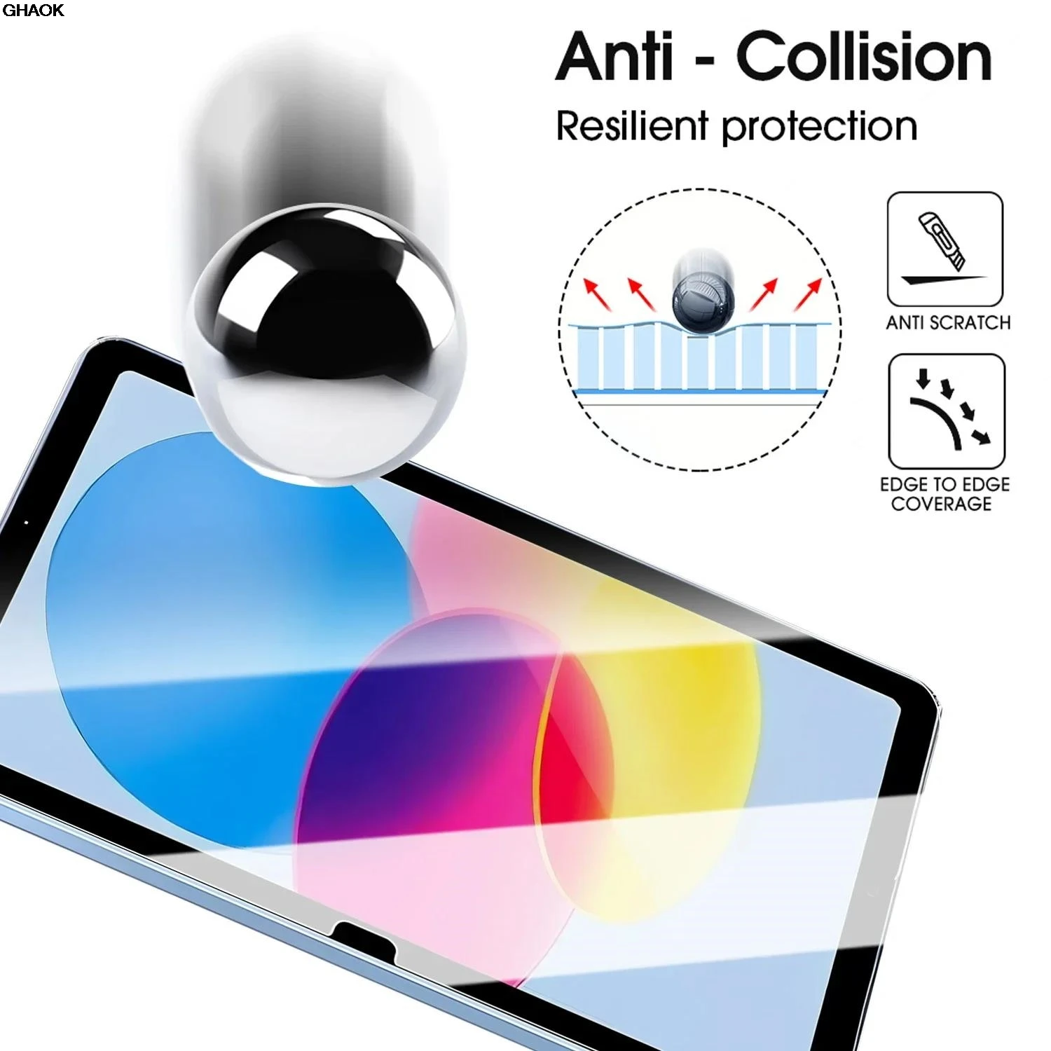 ل IPad A16 11th 2025 واقيات شاشة مقاومة للكسر من الزجاج المقسى لجهاز IPad 11th 10th Air 11 11 بوصة 13 بوصة طبقة رقيقة واقية