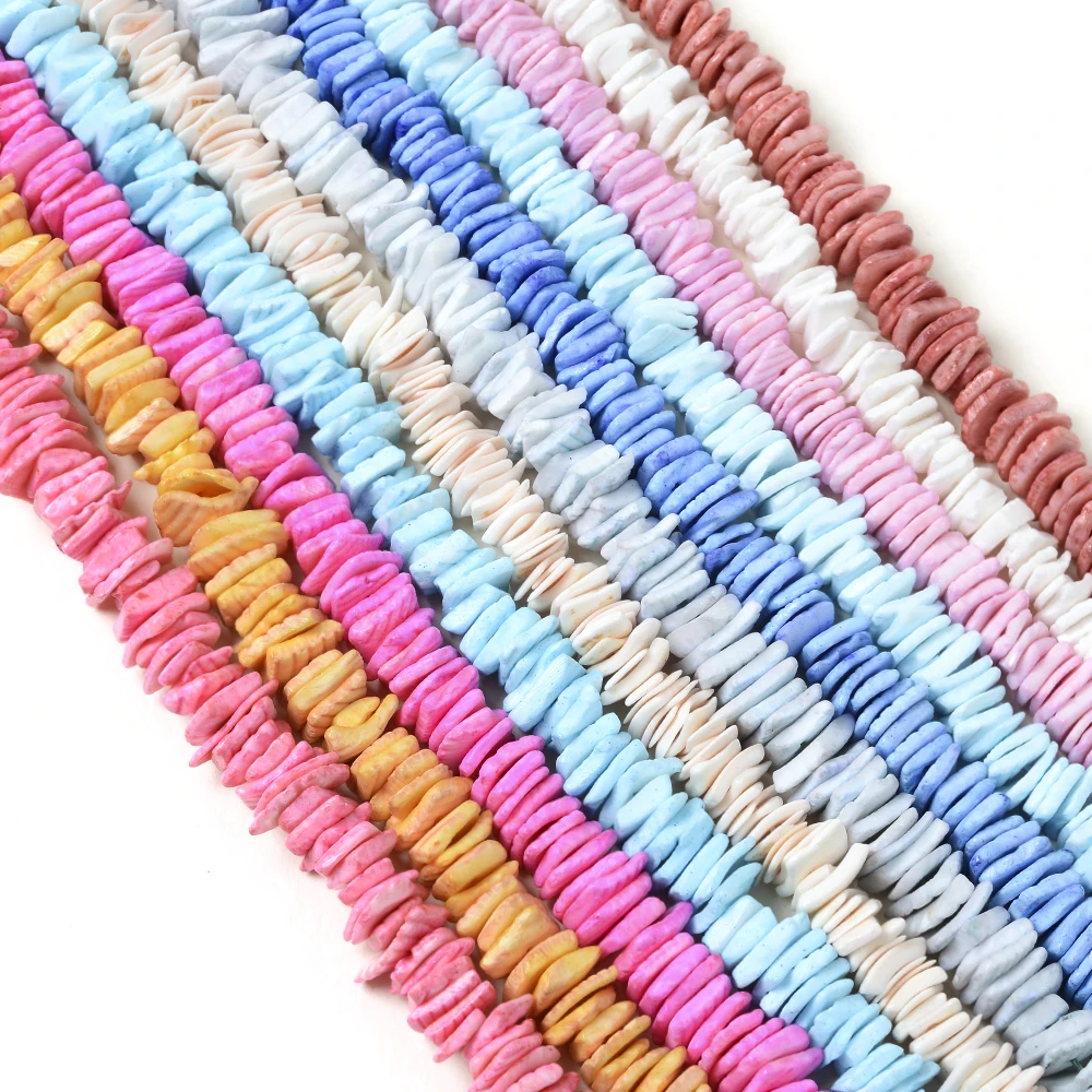 10mm Natural Shell Beads for Necklace Bracelet Diy Jewelry Findings Square Shape Loose Beads Craft Accessories