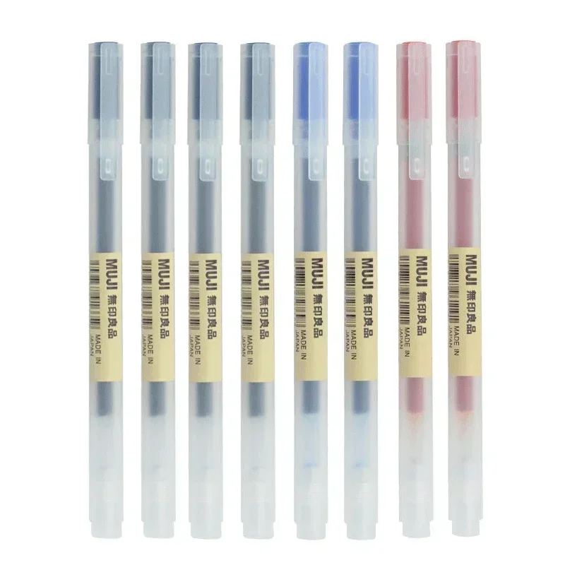 6/8Pcs/Set MUJIs Gel Pen Black/Red/Blue 0.38/0.5mm Ink Japan Color Pen Office School Ballpoint Pen Japanese Kawaii Stationery