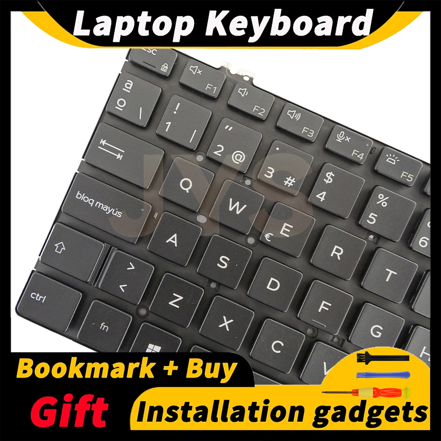 

Suitable for DELL latitude 3300 5200 5300 7200 7300 3301 laptop replacement keyboard with backlight Spanish layout