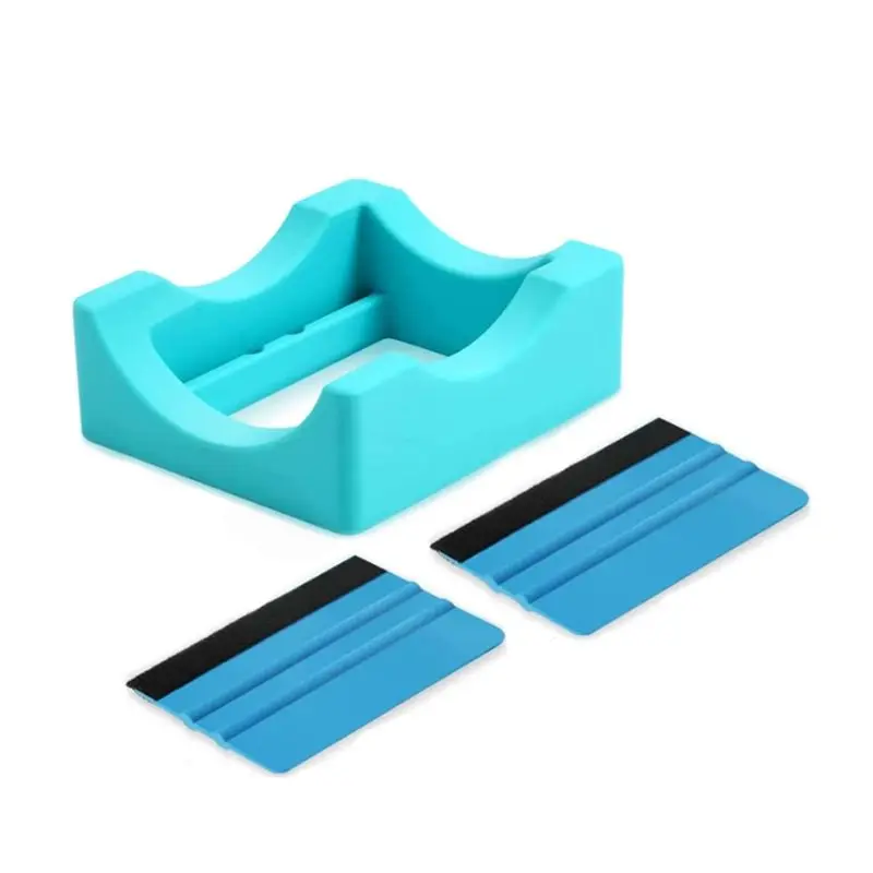 ELEG-Small Silicone Cup Cradle Tumbler Base Blue For Tumbler Crafting -Vinyl Decal For Tumblers Cups Mugs, For Decal Alignment