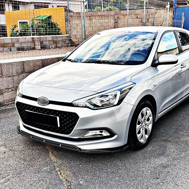 Dla 2015-2017 Hyundai I20 MK2 ABS Plastikowy przedni zderzak samochodowy Splitter Lip Chin Spoiler Body Kit Protector Guard Exterior Accessori — zdjęcie 4