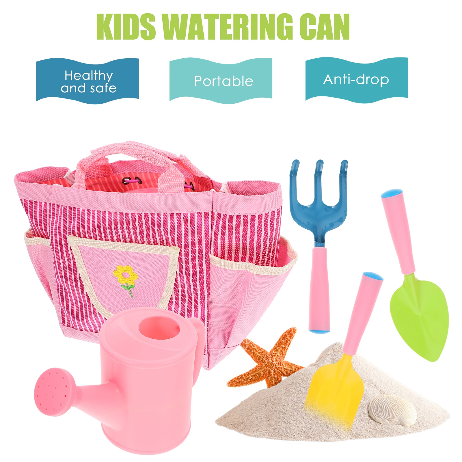 

Garden Tool Set Kids Gardening Tools Kit Supplies for Watering Can Children Hand Beach