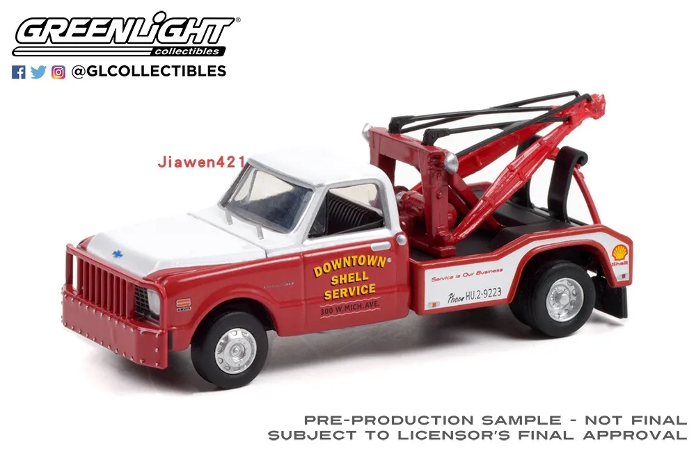 

GreenLight 1:64 1972 Chevrolet C-30 Dually Wrecker сплав моделирование микро модель автомобиля коллекция украшения автомобиль игрушка в подарок