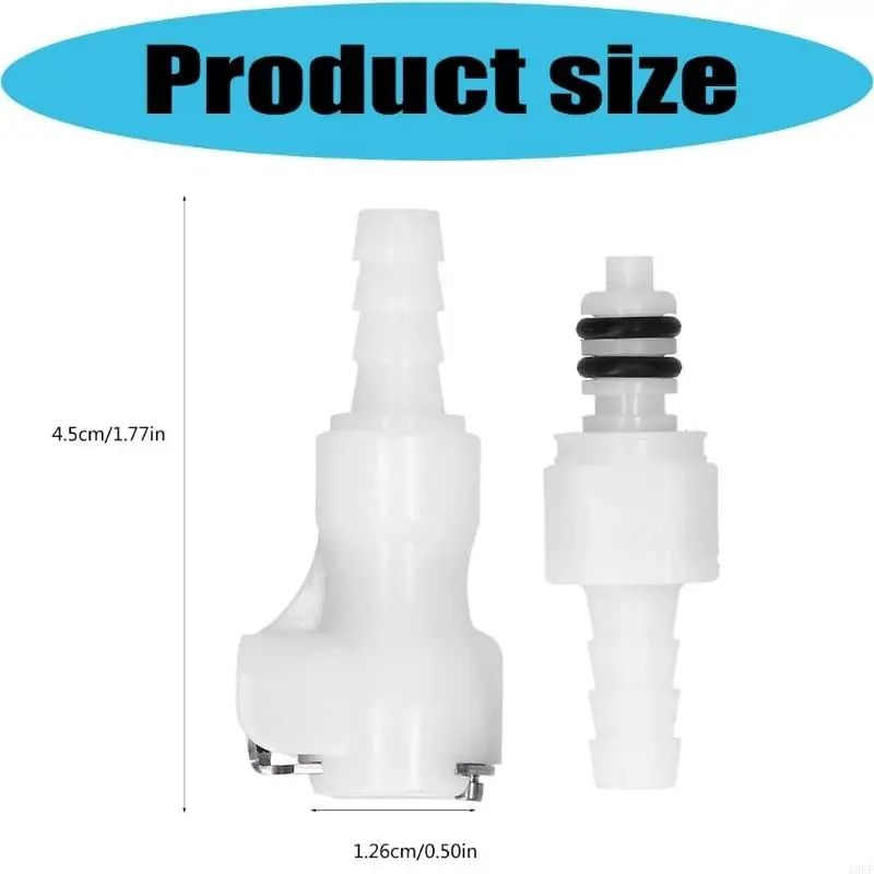 Beer Line Fitting Set for Draft Beverage Service, Two-Piece Quick Disconnect Hose Form with Locking Body and Approx x A0KF