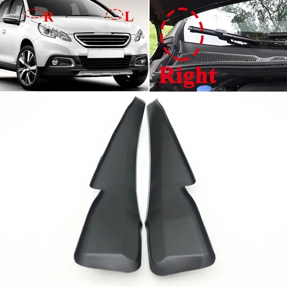 

Car Front Windshield Wiper Cap Side Cowl Water Drain Panel Moulding Seal Cover For Peugeot 2008 2012-2022 A94 2013-2019