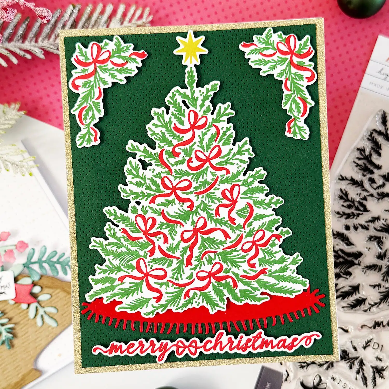 October 2026 New Christmas Evergreen Collective Capsule Quilt Metal Cutting Dies Clear Stamps Hot Foil For DIY Scrapbook Card