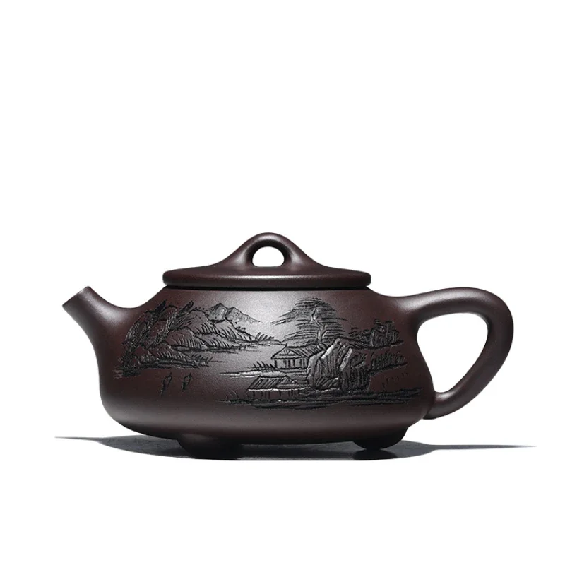 

Zisha Teapot Yixing Pure Handmade Famous Gongfu Teapot Household Authentic Shipiao Teapot Tea Set