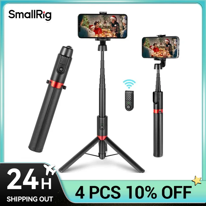 SmallRig Portable Wireless Selfie Stick Bluetooth Foldable Mini Tripod For IPhone 13 /For Huawei Remote Control Tripod 3375