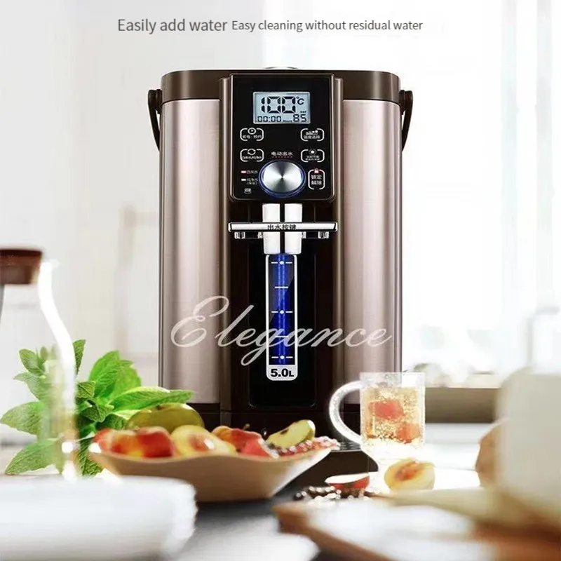 زجاجة مياه كهربائية utomatic الحفاظ على الحرارة المتكاملة 5L غلاية مع درجة حرارة ثابتة وسعة كبيرة