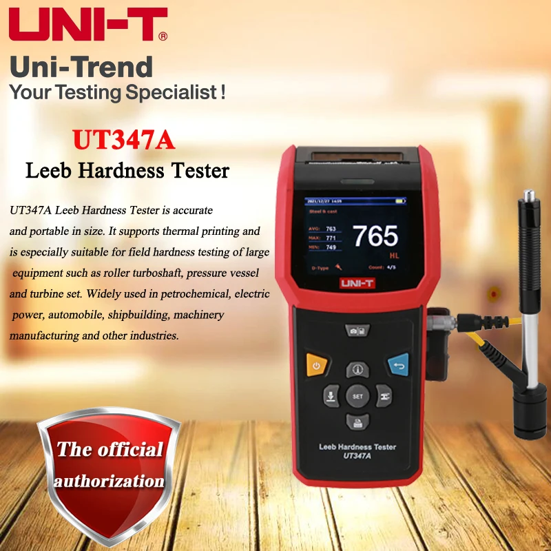 UNI-T UT347A Intelligent Digital Handheld Leeb Hardness Tester/Metal Hardness Tester/Data Storage & Photo Storage