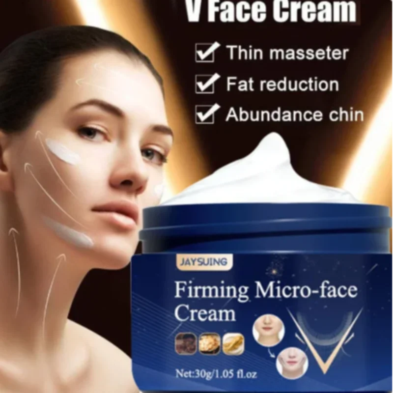 V-shape Face Lift Micro-face Firming Slimming Cream Removal Masseter Muscle Double Chin Face Fat Burning Anti-aging Products