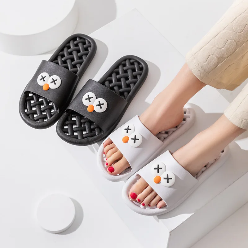 Women Slippers Shoes Hollow Out Sandals Cheese Slides Summer EVA Bathroom Shoes For Men Soft Anti Slip Flip Flops Indoor Slipper