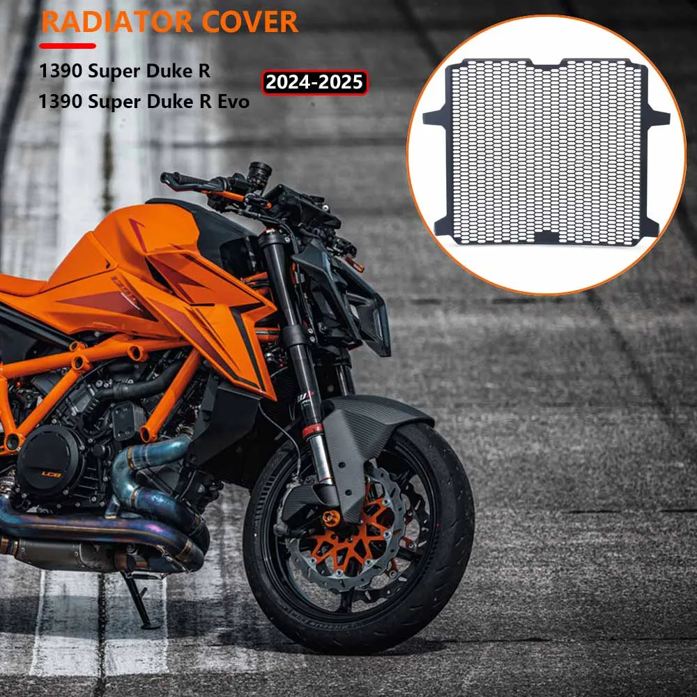 Motorcycle Accessories Fit 1390 Super Duke R Duke R Evo 2024 2025 Aluminum Radiator Guard Protective Grille Cover 1390 DUKE R