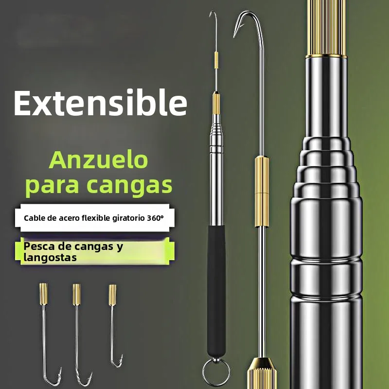 Juego de anzuelos expandibles Dashi para corvina amarilla, especiales para pesca de corvina amarilla en alta mar.