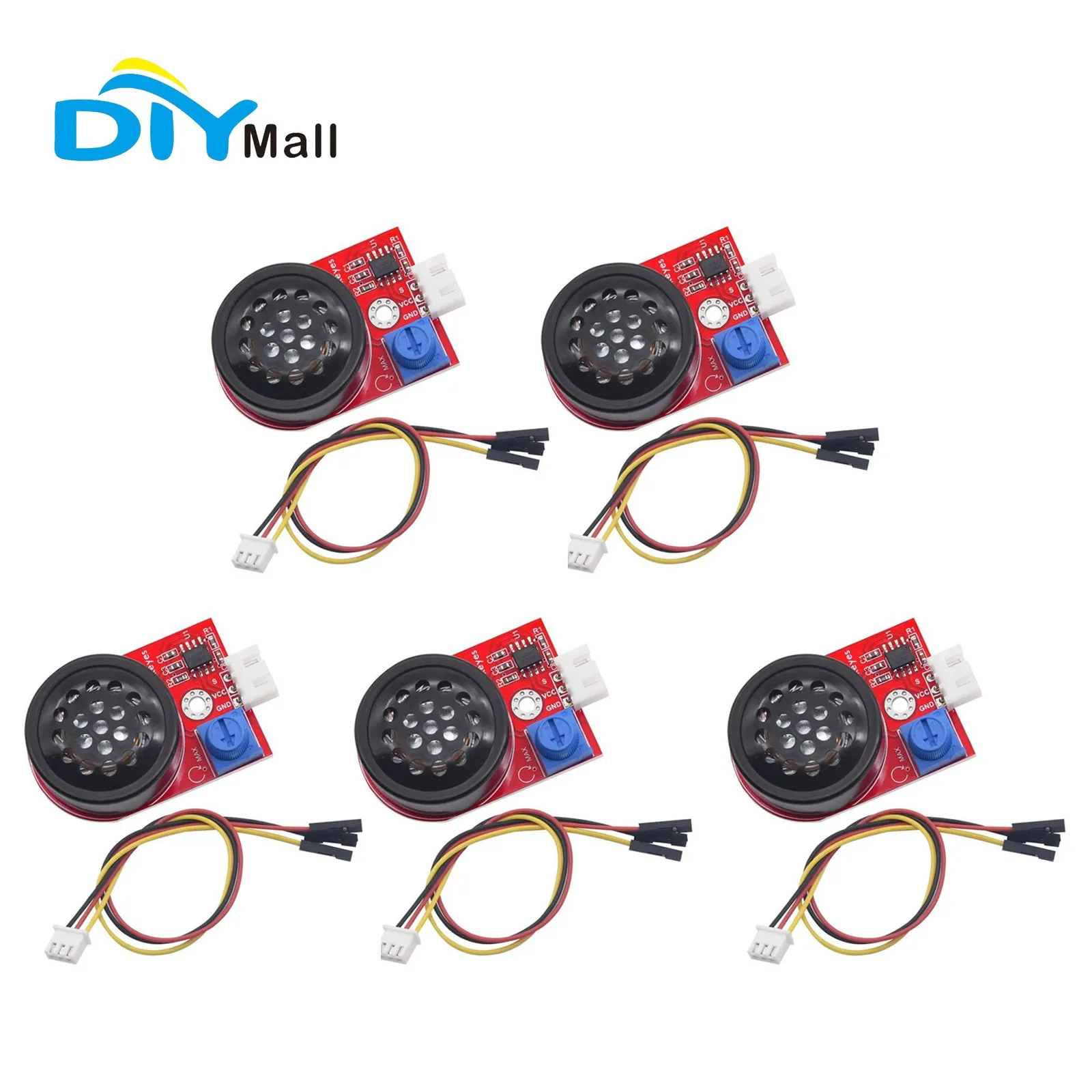 

5pcs Keyes 8002 DIY Power Amplifier Module Speaker Audio Amplifier Chip SC8002B Play Music External Sound Amplification