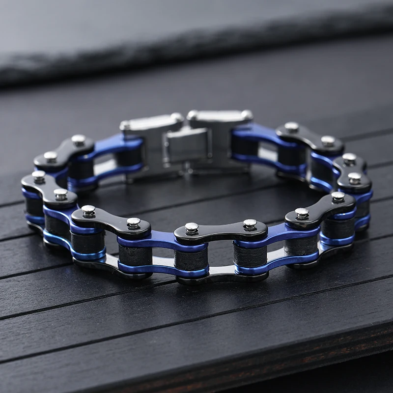 Punk Rock Biker 316L Rvs Heren Armband Mode-sieraden Fiets Ketting Sieraden Pulsera Hombre Acero Inoxidable