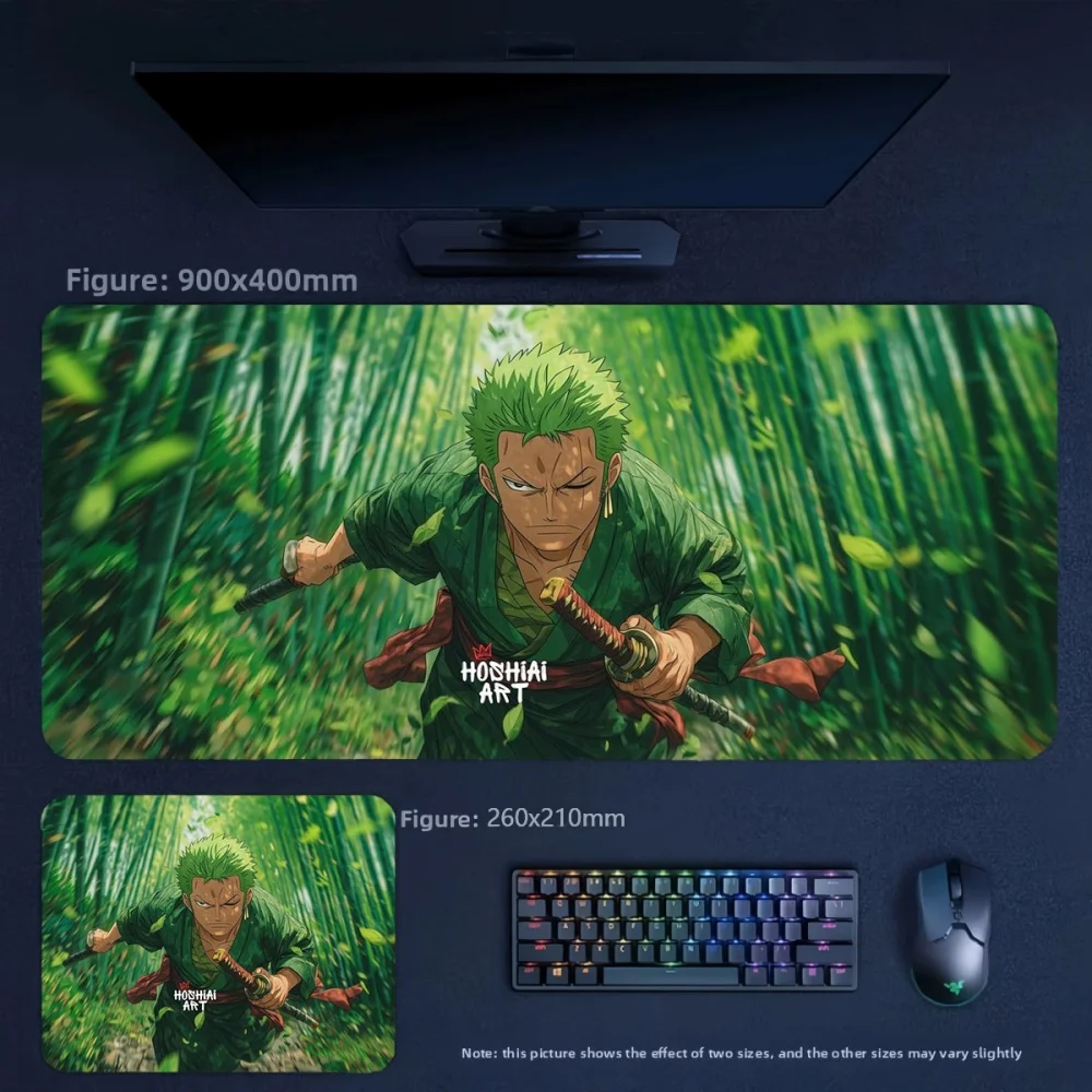 Cartoon ONE PIECE Luffy Printing Multi-size Leather Mouse Pad Keyboard Pad Large Size Table Mat Trendy Fashion Leather Mouse Pad