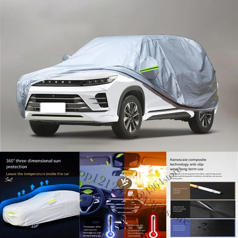 

For Exeed LX fit Outdoor Protection Full Car Covers Snow Cover Sunshade Waterproof Dustproof Exterior Car cover protection