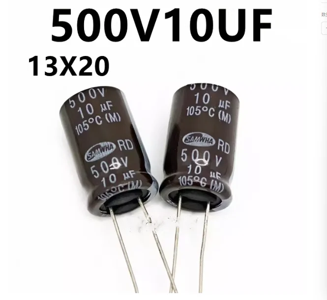 500v 10uf 100% Original New Capacitors Electrolytic Capacitor Capacitance Radial 13x20mm +/- 20% 5pcs