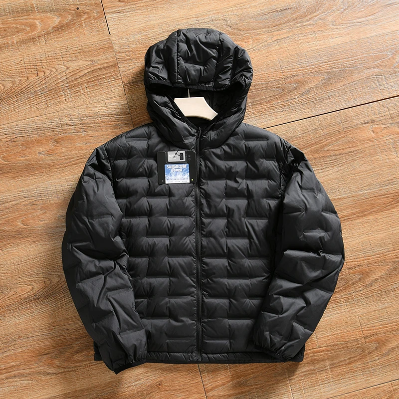 Winter Lightweight Hooded Warm Down Jacket Women White Duck Down Waterproof Outwears Female Solid Color Thicken Parker Jacket