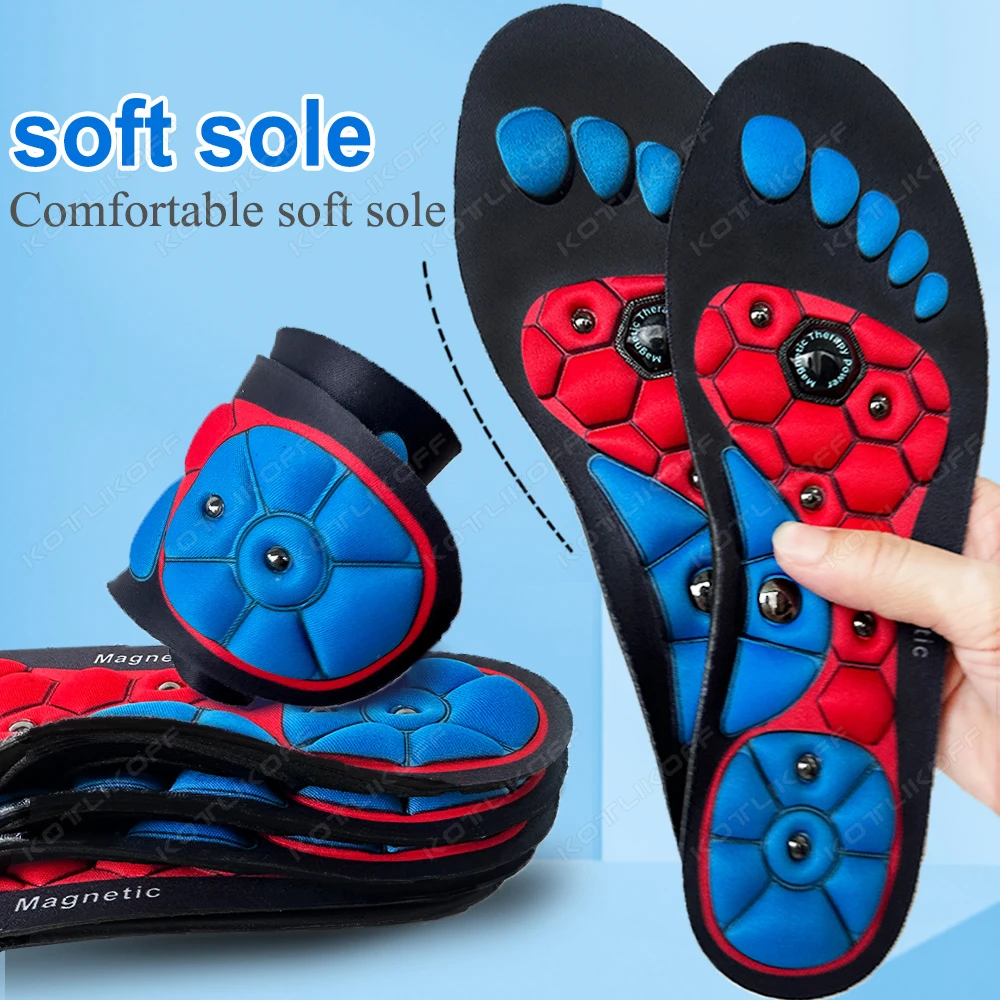 Unisex Magnetische Therapie Sport Inlegzolen Acupressuur Massage Steunzool Afslanken Gewichtsverlies Anti-vermoeidheid Gezondheidszorg Pads