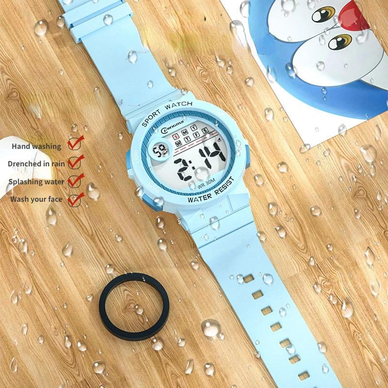 Electronic Watch For Boys Girls Children Luminous Dial Sport Watches for Kids Waterproof Multi-function Digital Child Watch