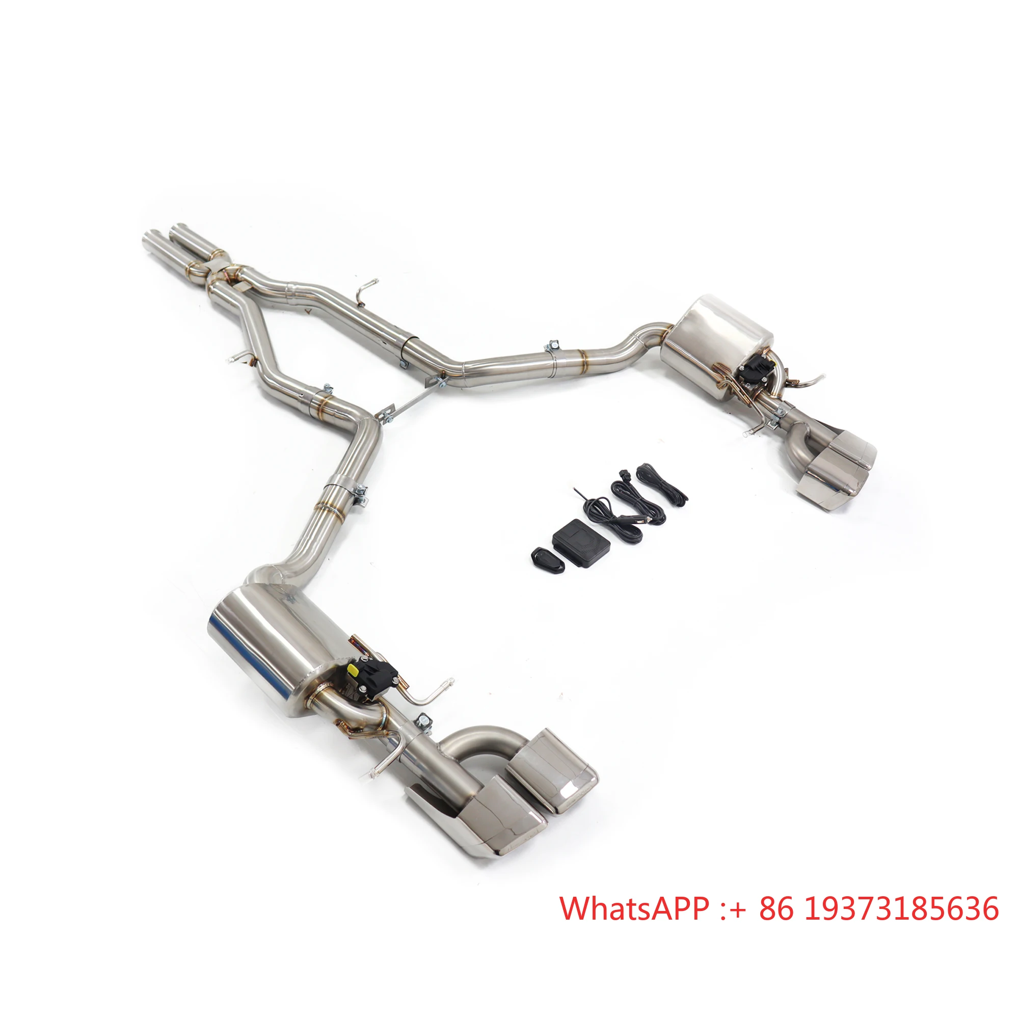 

AKS Stainless Steal Exhaust System for Mercedes-Benz CLS63 AMG W218 M157 5.5T Catback Valve Sport Exhaust System Tips