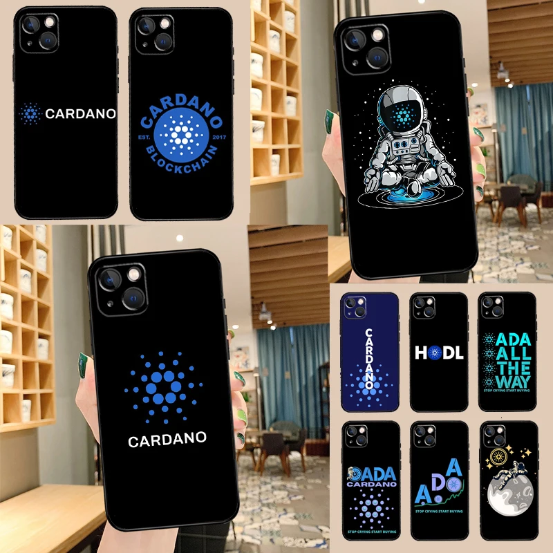 Cardano Coin Ada Cryptocurrency Cover For iPhone 14 15 16 Pro Max XS XR X Case For iPhone 11 12 13 Pro Max Mini Plus