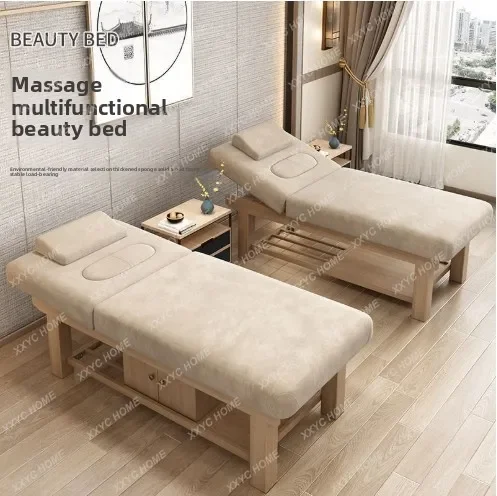 HHBeauty Salon Special Massage Treatment Bed TCM Massage Moxibustion Spa Ear Picking L185xW70cm