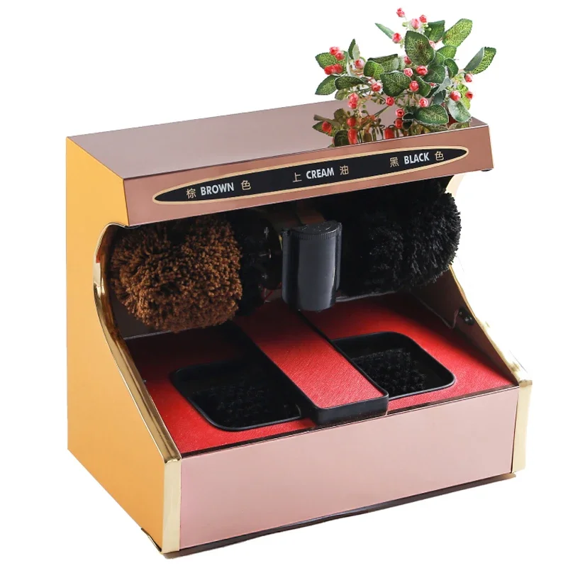 Sole cleaning machine entrance shoe brush automatic dust-free workshop cleaning and disinfection intelligent shoepolishing
