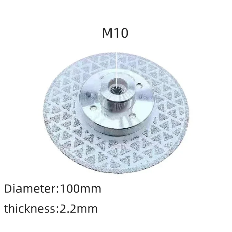 100mm M10 Double Sided Diamond Grinding Wheel Disc Saw Blade Cutting Disc For Sharpener Porcelain Tile Marble Granite