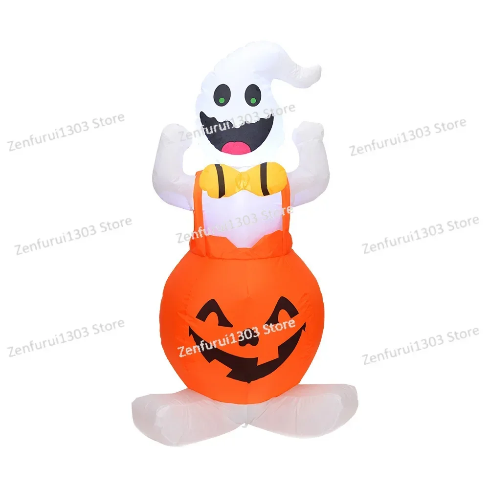 

Halloween Pumpkin Air Model 1.2 meters Strap Pumpkin Ghost Halloween Decoration, Ghost Festival Inflatable Air Model