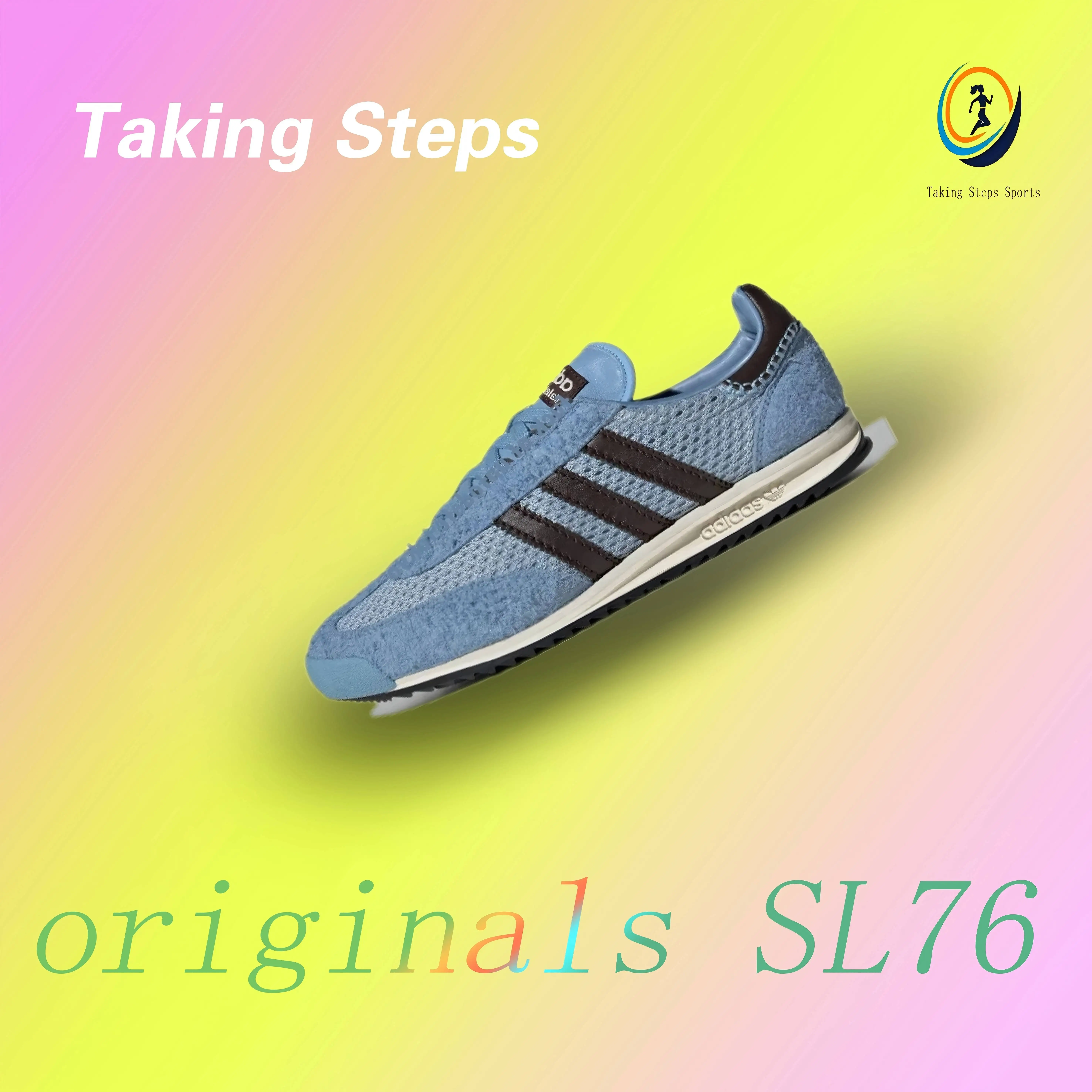 adidas WALES BONNER xadidas originals SL76 Men's and women fashionable comfortable low-top casual running shoes yellow