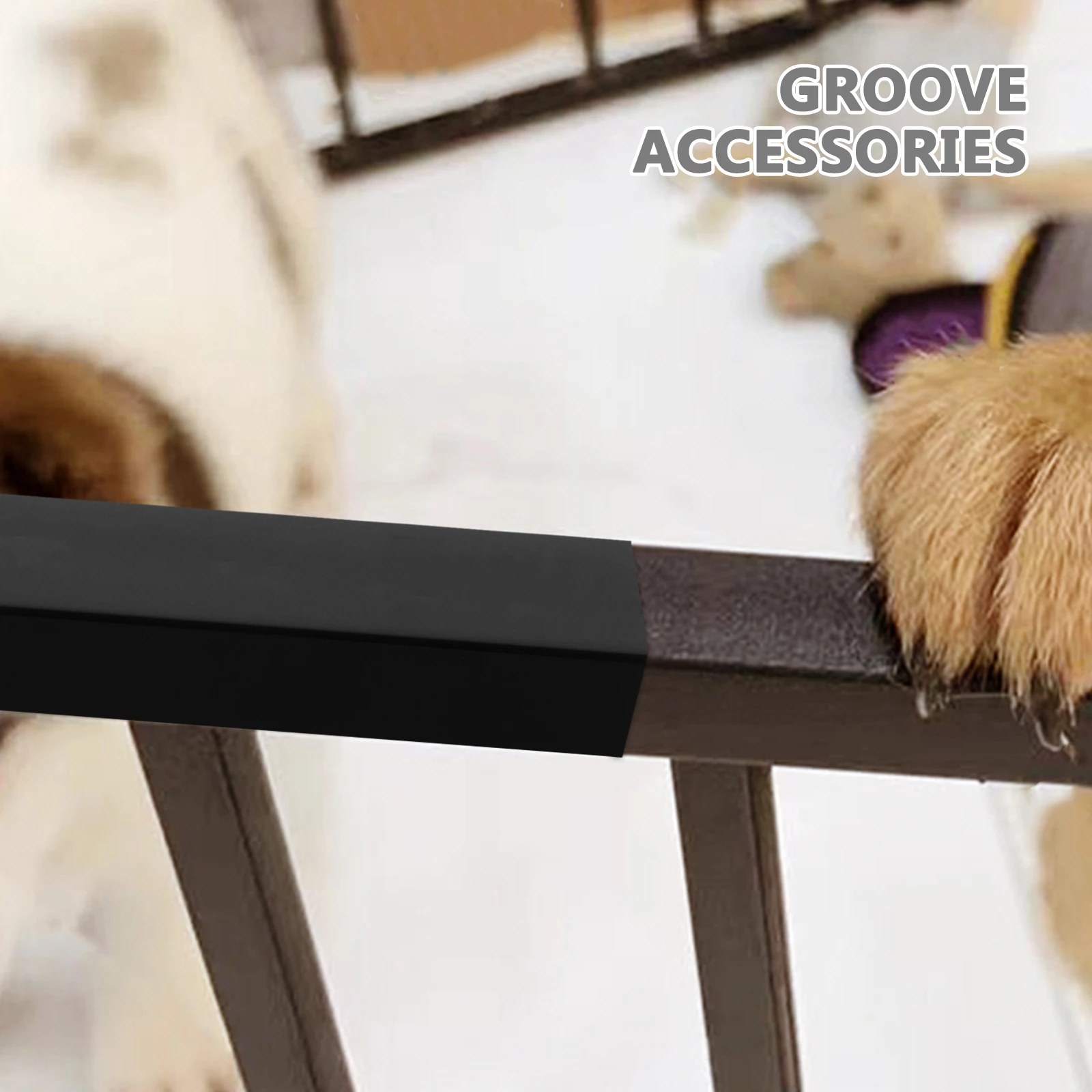Valla para perros y mascotas, ranuras para puerta infantil, puertas de refuerzo, piezas de puertas para bebés, accesorios duraderos, seguros, resistentes, simples, de largo tiempo, 4 Uds.